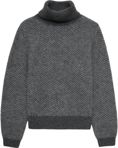 JERSEY DE CUELLO ALTO YERSE GRIS JASPEADO NAN