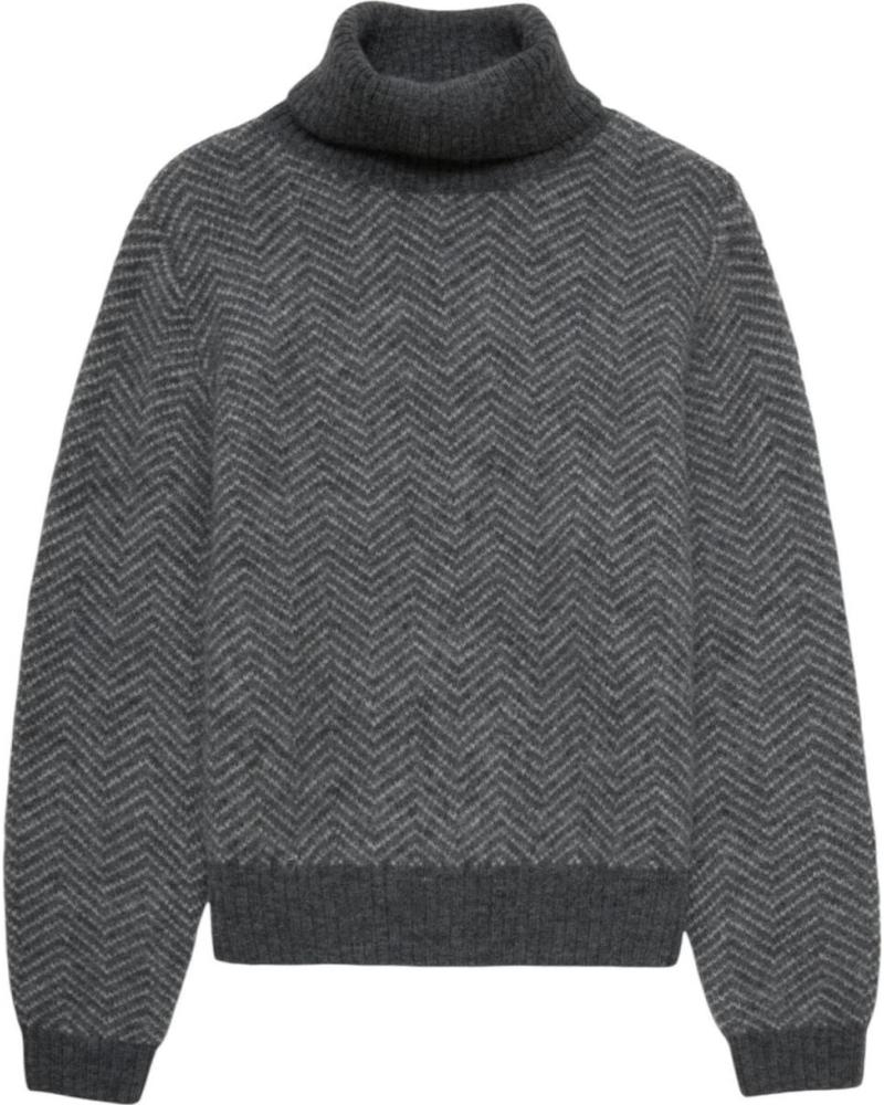 JERSEY DE CUELLO ALTO YERSE GRIS JASPEADO NAN