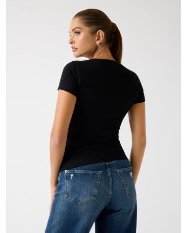 GUESS JEANS CAMISETAS DE CHICA W5BI15J1314 NEGRO