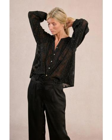 CAMISA MANGA LARGA MOLLY BRACKEN TW141DN NEGRO NEGRO