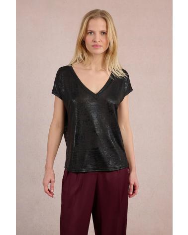 T-SHIRT MOLLY BRACKEN T1676DN NERA NEGRO