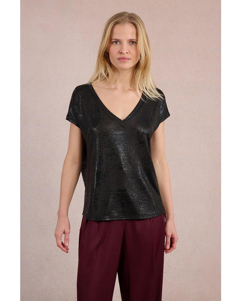 T-SHIRT MOLLY BRACKEN T1676DN NERA NEGRO