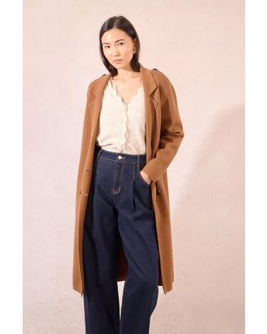 MOLLY BRACKEN ABRIGO ESTILO GABARDINA EF1399DN MARRÓN MARRóN