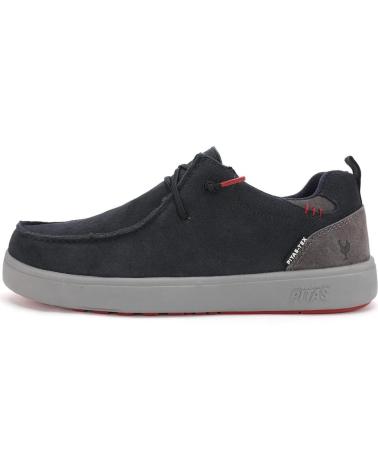 SCARPE DA BARCA WALK IN PITAS ARAL SCAMOSCIATO IDROREPELLENTE BLU MARINO MARINO