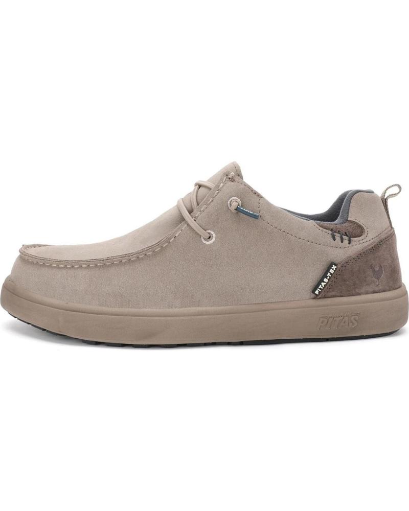 SAPATOS NÁUTICOS WALK IN PITAS ARAL CAMURÇA HIDRÓFUGA BEGE BEIGE