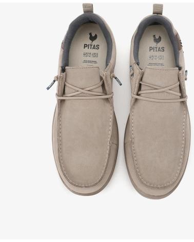 SAPATOS NÁUTICOS WALK IN PITAS ARAL CAMURÇA HIDRÓFUGA BEGE BEIGE