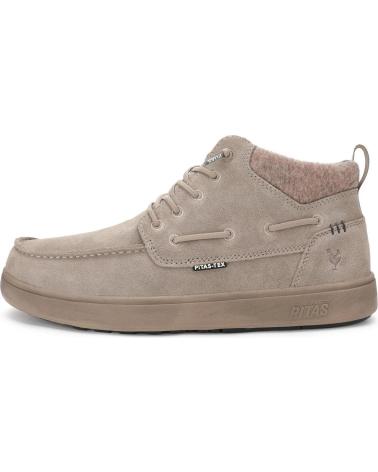 WALK IN PITAS KENT: BOTA DE SERRAJE HIDRÓFUGO COM MEMBRANA, COR BEGE BEIGE