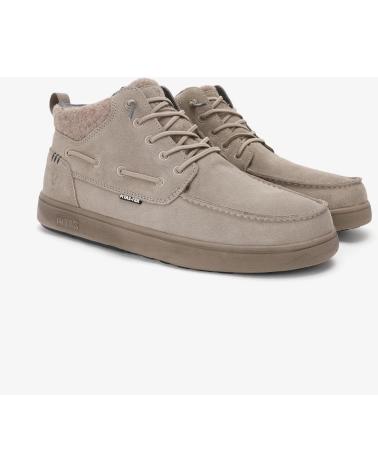 WALK IN PITAS KENT: WASSERABWEISENDER SPALTLEDER-STIEFEL MIT MEMBRAN, BEIGE BEIGE
