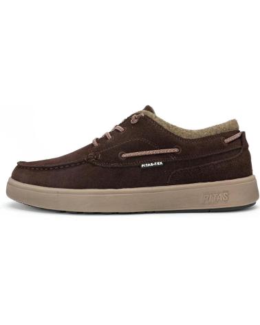 SAPATOS NÁUTICOS WALK IN PITAS DAKOTA EM CAMURÇA HIDROFUGADA - CASTANHO MARRON