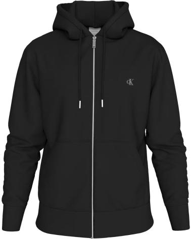 CALVIN KLEIN MONOGRAM FZ HOODIE 350TERRY NEGRO NEGRO