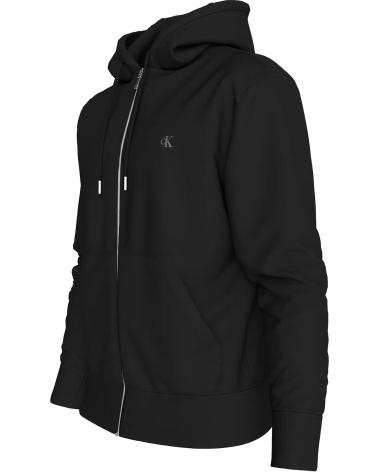 CALVIN KLEIN MONOGRAM FZ HOODIE 350TERRY NEGRO NEGRO