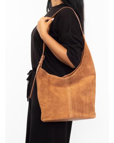 BOLSA TIRACOLO KESLEM 262490 DE COURO CUERO