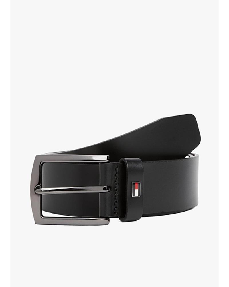 TOMMY HILFIGER DENTON 3.5 STRETCH BELT BLACK NEGRO