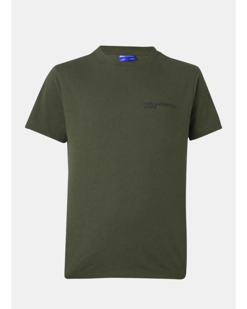 KARL LAGERFELD KLJ SLIM FIT T-SHIRT KHAKI KAKI