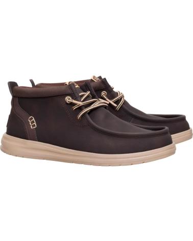 MOCASSINO HEY DUDE WALLY MID GRIPS MOLE MARRONE DA UOMO MARRóN
