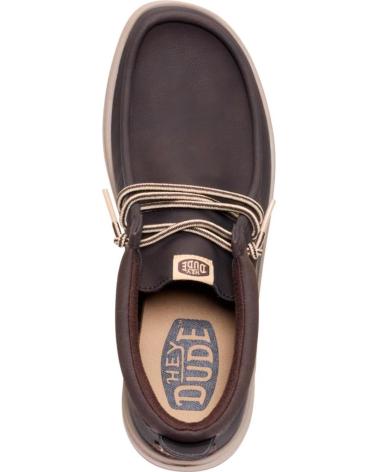 MOCASSINO HEY DUDE WALLY MID GRIPS MOLE MARRONE DA UOMO MARRóN