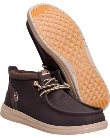 MOCASSINO HEY DUDE WALLY MID GRIPS MOLE MARRONE DA UOMO MARRóN