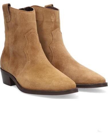 ALPE SUEDE COWBOY ANKLE BOOT MODEL 2548 TAUPE MORADO