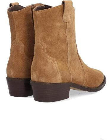 ALPE SUEDE COWBOY ANKLE BOOT MODEL 2548 TAUPE MORADO