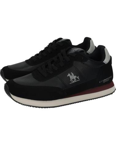 U.S. GRAND POLO EQUIPMENT APPAREL FREIZEITSCHUHE GPM523002-2020 SCHWARZ NEGRO