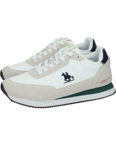 U.S. GRAND POLO EQUIPMENT APPAREL GPM523002-1040 WEISSE SNEAKER BLANCO