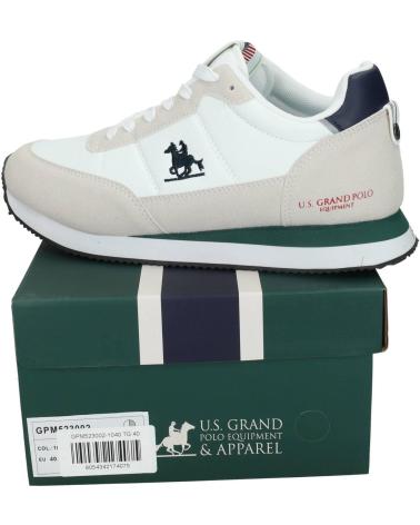 U.S. GRAND POLO EQUIPMENT APPAREL GPM523002-1040 WEISSE SNEAKER BLANCO
