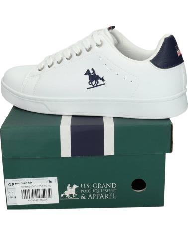 U.S. GRAND POLO EQUIPMENT APPAREL GPM524000-1031 WEISSE SNEAKER BLANCO
