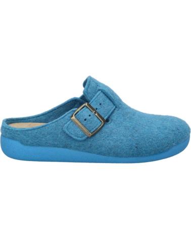 DAMEN HAUSSCHUHE JOSEP SEIBEL CARA-01 AUS BLAUER WOLLE AZUL
