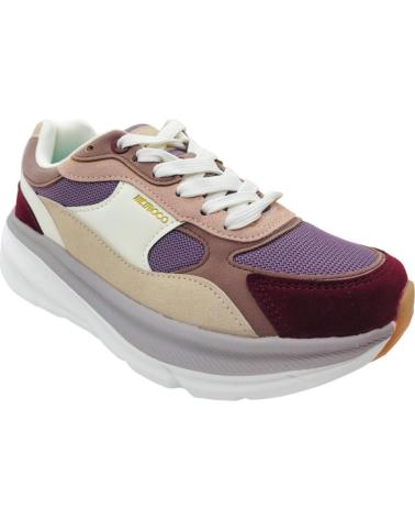 NICOBOCO 43-203 W: LÄSSIGER SNEAKER MEHRFARBIG MIT ROTEN AKZENTEN ROJO