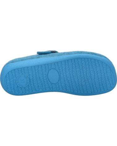 DAMEN HAUSSCHUHE JOSEP SEIBEL CARA-01 AUS BLAUER WOLLE AZUL