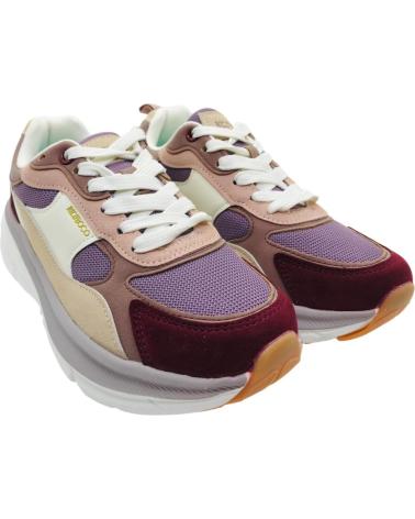 NICOBOCO 43-203 W: LÄSSIGER SNEAKER MEHRFARBIG MIT ROTEN AKZENTEN ROJO