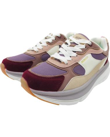 NICOBOCO 43-203 W: LÄSSIGER SNEAKER MEHRFARBIG MIT ROTEN AKZENTEN ROJO
