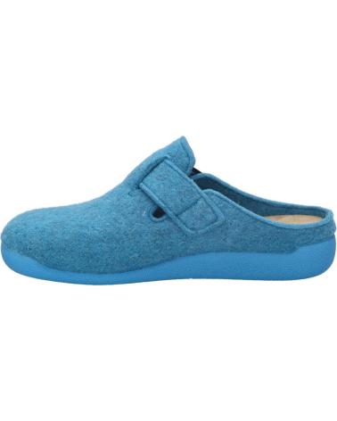 DAMEN HAUSSCHUHE JOSEP SEIBEL CARA-01 AUS BLAUER WOLLE AZUL