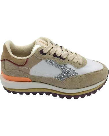 GIOSEPPO FOLEY 76378 : BASKETS DÉCONTRACTÉES BEIGE AVEC DÉTAILS ORANGE BEIGE