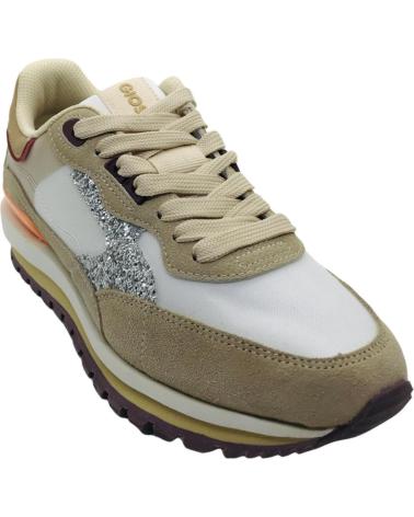 GIOSEPPO FOLEY 76378 : BASKETS DÉCONTRACTÉES BEIGE AVEC DÉTAILS ORANGE BEIGE