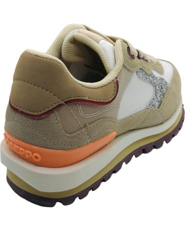 GIOSEPPO FOLEY 76378 : BASKETS DÉCONTRACTÉES BEIGE AVEC DÉTAILS ORANGE BEIGE