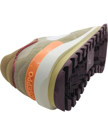 GIOSEPPO FOLEY 76378 : BASKETS DÉCONTRACTÉES BEIGE AVEC DÉTAILS ORANGE BEIGE
