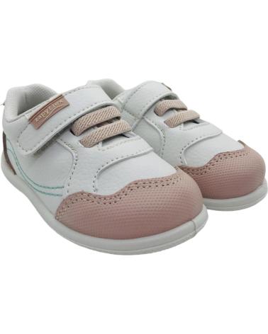 TÊNIS RESPEITOSO ZAPY AK201277 MENINA BRANCO ROSA BLANCO Y ROSA