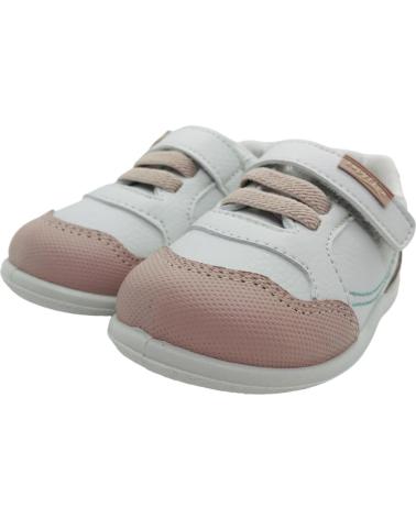 TÊNIS RESPEITOSO ZAPY AK201277 MENINA BRANCO ROSA BLANCO Y ROSA