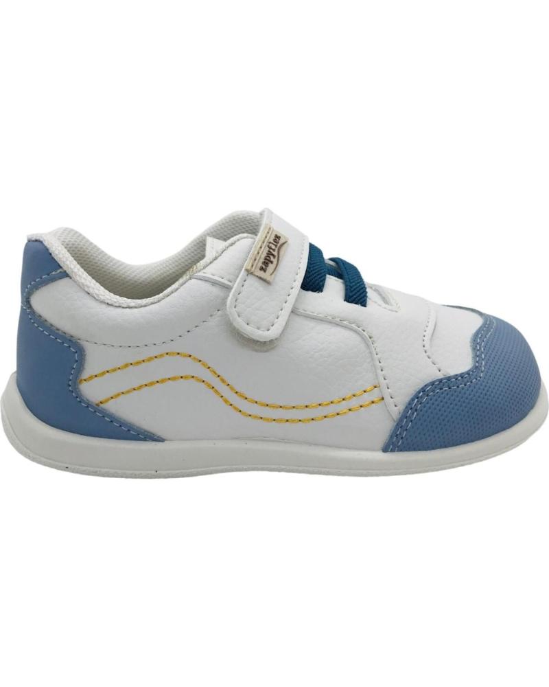 ZAPY TÊNIS ESPORTIVO RESPEITOSO AK201168 BRANCO-AZUL BLANCO- AZUL