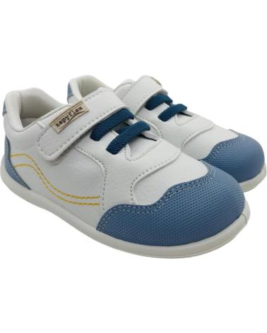 ZAPY TÊNIS ESPORTIVO RESPEITOSO AK201168 BRANCO-AZUL BLANCO- AZUL