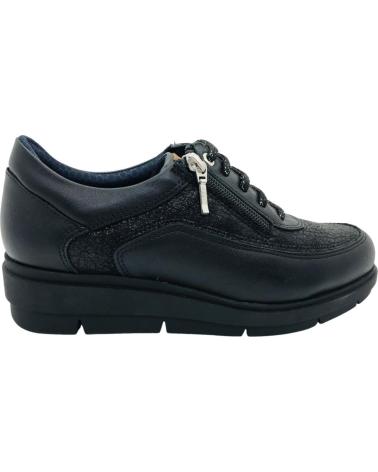 BAERCHI SCARPA COMFORT 32501 NERA CON CERNIERA LATERALE NEGRO