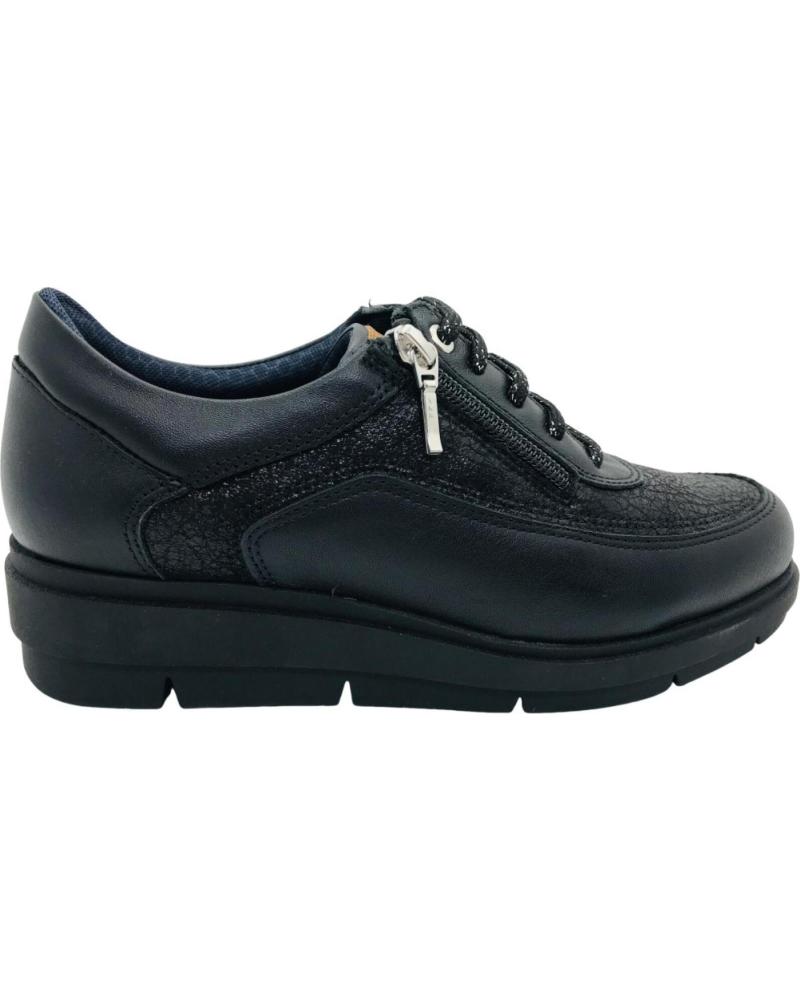 BAERCHI SCARPA COMFORT 32501 NERA CON CERNIERA LATERALE NEGRO