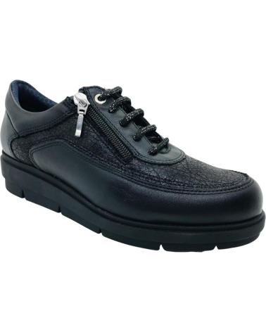 BAERCHI SCARPA COMFORT 32501 NERA CON CERNIERA LATERALE NEGRO