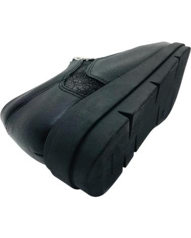 BAERCHI SCARPA COMFORT 32501 NERA CON CERNIERA LATERALE NEGRO