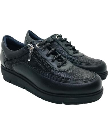 BAERCHI SCARPA COMFORT 32501 NERA CON CERNIERA LATERALE NEGRO
