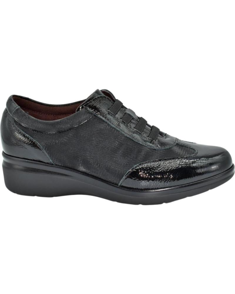 SAPATILHAS CASUAIS PITILLOS ELÁSTICAS PRETAS MODELO DESPORTIVO NEGRO