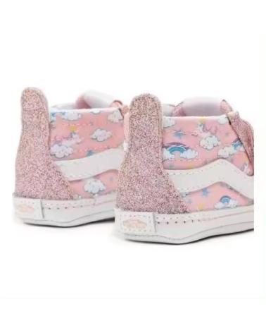 TÊNIS VANS SK8-HI GLITTER ROSA PARA BEBÊ ROSA