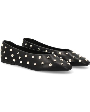 SPORT3PUNTO0 M5596 SCHWARZE BALLERINAS MIT SILBERNEN NIETEN VARIOS COLORES