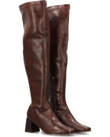 SPORT3PUNTO0 BB-5564 OVERKNEE-STIEFEL BRAUN MIT ELASTISCHEM SCHAFT VARIOS COLORES